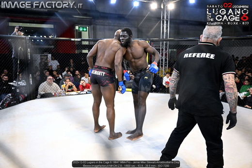 2023-12-02 Lugano in the Cage 6 19647 MMA Pro - Jemie Mike Stewart-Amadoudiama Diop